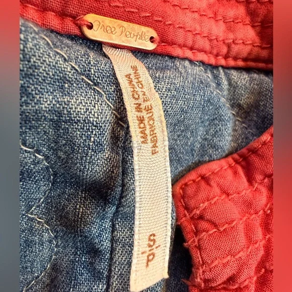 Free People Reversible Quilted Jacket – Boho Floral Print Zip Front - Size S - Picture 8 of 11